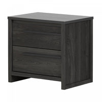 Tao 2-Drawer Nightstand - Grey Oak 