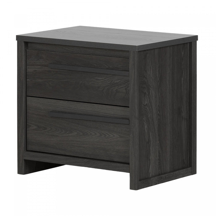 Tao 2-Drawer Nightstand - Grey Oak 