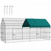 Pawhut 87\" Small Animal Cage, Pet Playpen For Chicken, Rabbits, Chinchillas, Outdoor Small Animal Pl