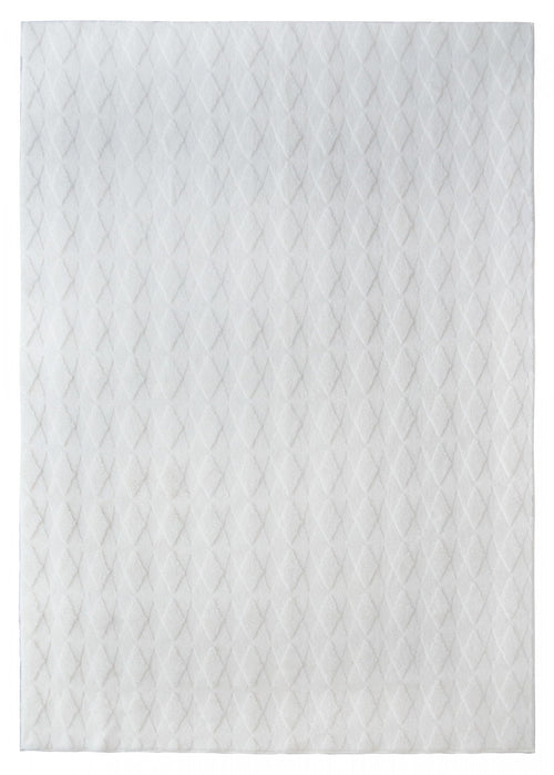 Pelo Diamond Cream Washable Shag Area Rug 5'x7' Indoor Area Rug 