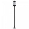 Outsunny 72\" Solar Post Light, Ip44 LED Outdoor Street Light