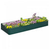 Outsunny 95\" X 36\" X 12\" Galvanized Raised Garden Bed, Metal Elevated Planter Box, Easy Diy And Clea