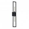 Dainolite Wisteria 2 Light Wall Sconce Tall Matte Black Lamp