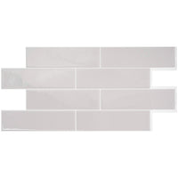 Smart Tiles Peel and Stick 2-Sheet 23 x 11 Backsplash - Oslo Grey