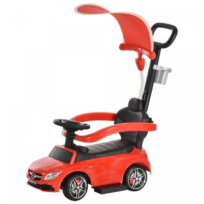 Aosom 3 In 1 Officially Licensed Push Ride On Car For Toddlers Stroller Sliding Walking Baby Push Pe