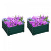 Outsunny 2' X 2' X 1' 2-pieces Raised Garden Bed With Color Steel Frame For Vegetables, Flowers, Her