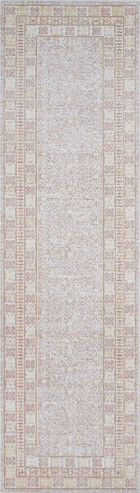 Valeria Traditional 2'7\" x 8'0\" Runner Rug in Grey Indoor Area Rug 