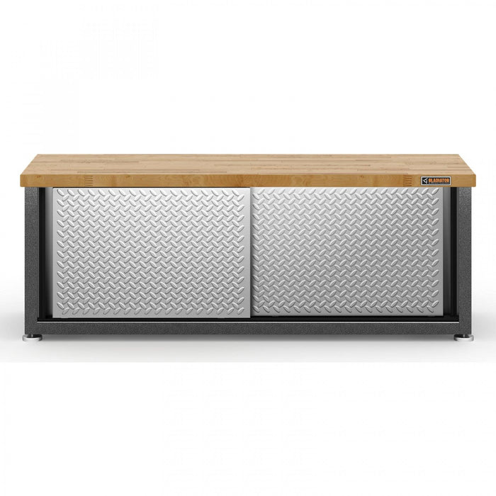 Gladiator Storage Shoe Bench - Silver Tread