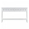 Michael Solid Wood Console Table For Entryway With Storage Drawers And Bottom Shelf - White 