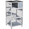 Pawhut Catio 34\" L Outdoor Cat House On Wheels With Weatherproof Roof Hammock Multiple Platforms Res