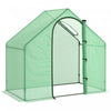 Outsunny 6'x3.3'x5.5' Walk-in Garden Greenhouse With Door And Top Window, Portable Mini Greenhouse F