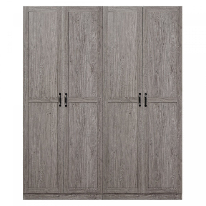 Hopkins Modern 30\" Storage Cabinet in Gray (7-Shelf) - Set of 2 Armoire 