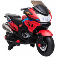 Aosom 12v Powered Ride-On Kids Motorcycle With Training Wheels, Battery-operated Motorbike For Kids