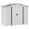 Outsunny 7' X 4' X 6' Garden Storage Shed Outdoor Patio Yard Metal Tool Storage House W/ Steel Floor
