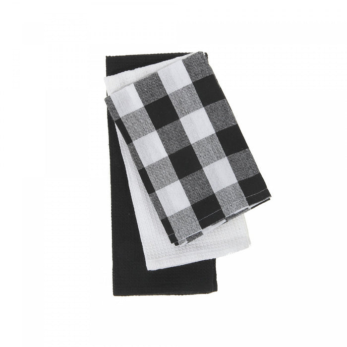 Kitchen Towel Set of 3 Pcs White Buffalo - Set of 2 Kitchen Linen