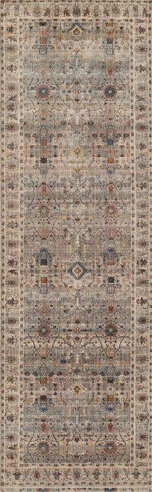 Zaina Traditional 2'6\" x 8'0\" Runner Rug in Grey Indoor Area Rug 
