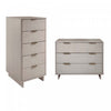 Granville Modern 2-Piece Dresser Set in Light Gray 