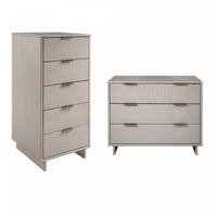 Granville Modern 2-Piece Dresser Set in Light Gray 