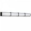 Dainolite Winston Vanity Light 72w Matte Black Light White Acrylic Diffuser Lamp