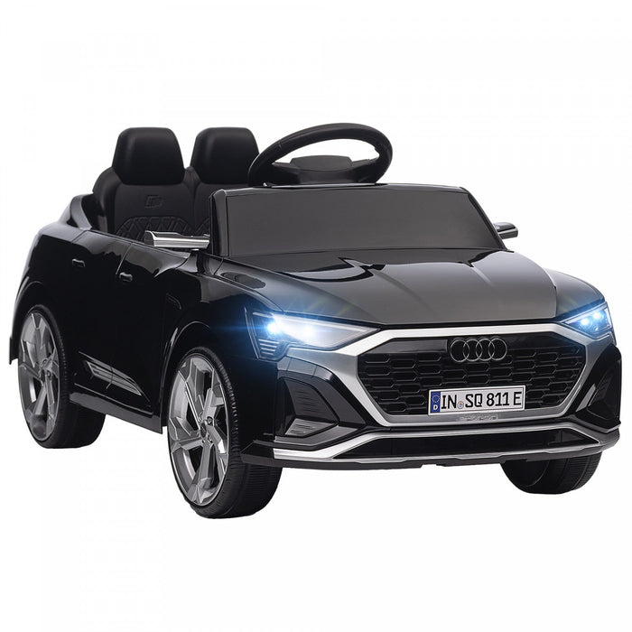 Qaba Audi Q8 Etron Sportback Licensed Powered Ride-On Car, 12v Battery Powered Kids Electric Car Wit