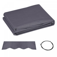Outsunny 11' X 8' Retractable Awning Fabric Replacement Outdoor Sunshade Canopy Awning Cover, Uv Pro