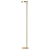 Dainolite Fia 1 Light LED Floor Lamp Aged Brass