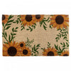 Coir Door Mat Sunflower Border Floormat