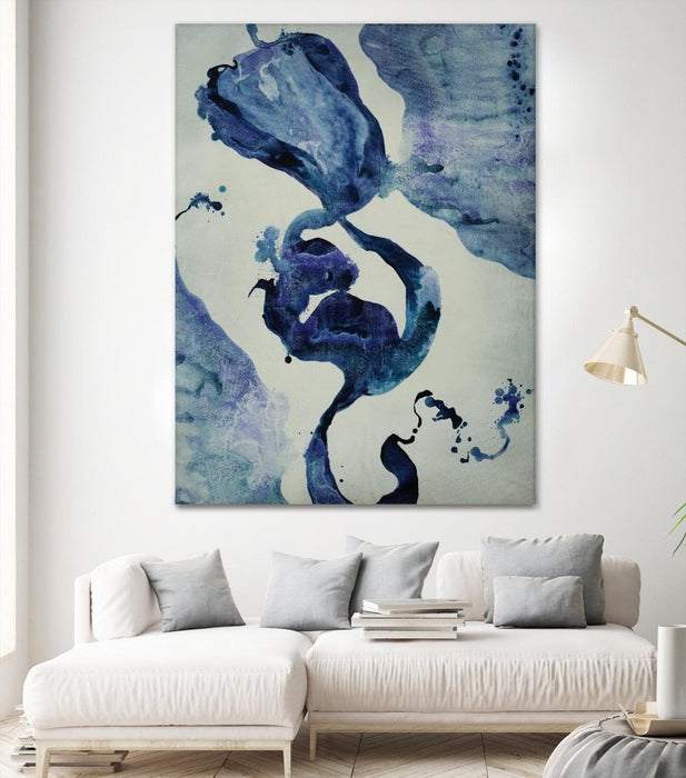 \"Inky Waters Iii\" Giant Art 72x54 Wall Art
