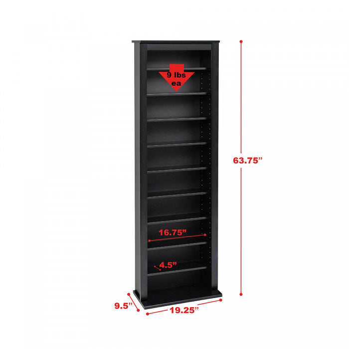 Slim Barrister Tower - Black