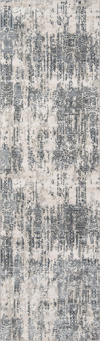 Claudia Traditional 2'2\" x 7'7\" Runner Rug in Grey Indoor Area Rug 
