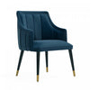 Eda Modern Wood Armchair in Midnight Blue Dining Chair 