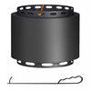 Outsunny Smokeless Fire Pit, 19" Portable Wood Burning Firepit, Black