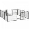 Pawhut Dog Playpen, Heavy-duty Metal Puppy Play Pen, Pet Exercise Fences For Outside And Indoor, Diy