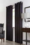 Navar Black Grommet Curtain Panel - 54\" X 95\"