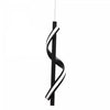 Dainolite Justine LED Pendant 8w Matte Black Finish White Silicone Diffuser Lamp