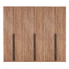 Lee Modern 32\" Wardrobe Closet in Golden Brown - Set of 3 Armoire 