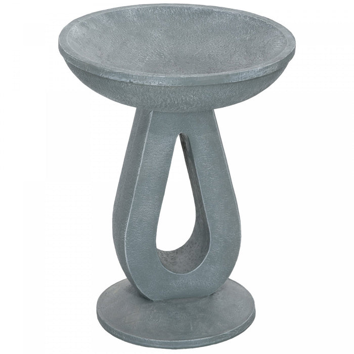 Outsunny Resin Bird Bath For Outdoors, 20.1" Tall Birdbath With Stone Look