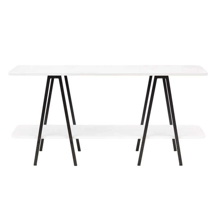 Celine Contemporary Modern 47\" Console Table in White 
