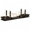 Pawhut Wall-mounted Cat Shelf，37.8\" Long Bridge-shaped Cat Wall Furniture Cat Tree, Kitten Activity 