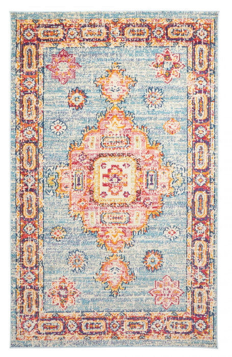 Lotus Blue Rug 5'0\" x 8'0\" 