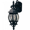 Classico 1-Light Black Outdoor Wall Light II 