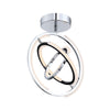 Trilogy Collection Integrated LED Semi-Flush Mount - Polished Nickel