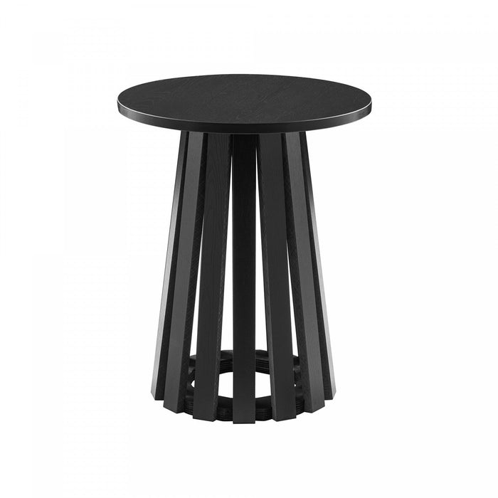 Layla Scandinavian Modern End Table in Black 