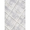 Lola Lattice Lines Cream Shag Area Rug - 6'7\" x 9'6\"