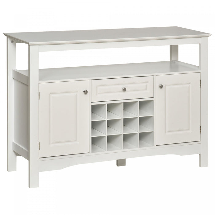HOMCOM Sideboard Buffet Credenza Storage Cabinet with Drawer Wine Rack