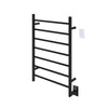 Ancona Comfort 7-Bar Hardwired Towel Warmer In Matte Black - AN-5334-TWCD01 