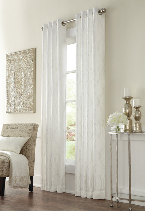Thermalogic Infinity White Room Darkening Grommet Curtain Panel - 52 x 84