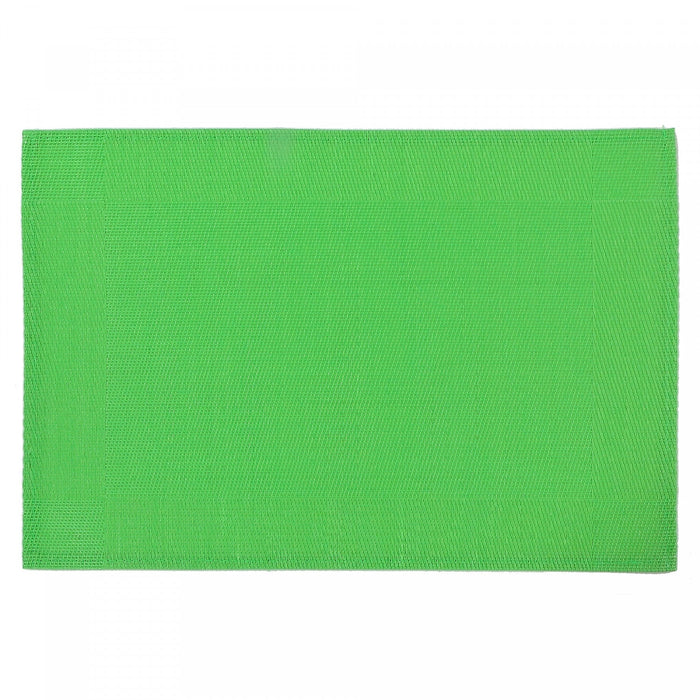 Vinyl Placemat Classic Lime Green - Set of 12