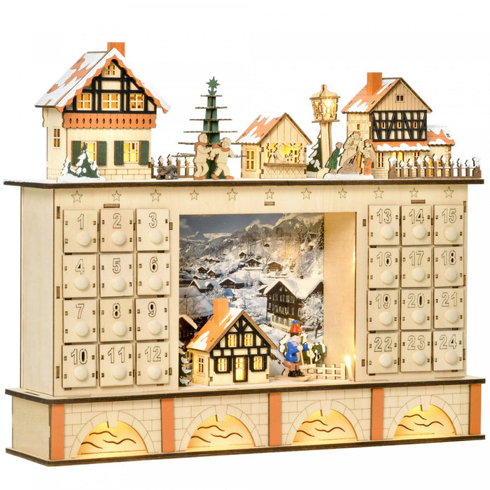 Homcom 17\" Christmas Advent Calendar