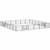 Pawhut Heavy Duty Dog Playpen, 24 Panel 24\" Height Metal Pet Puppy Exercise Pen, Diy Design, Outdoor